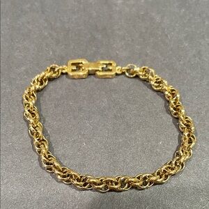 Givenchy Gold Chunky Rope Bracelet